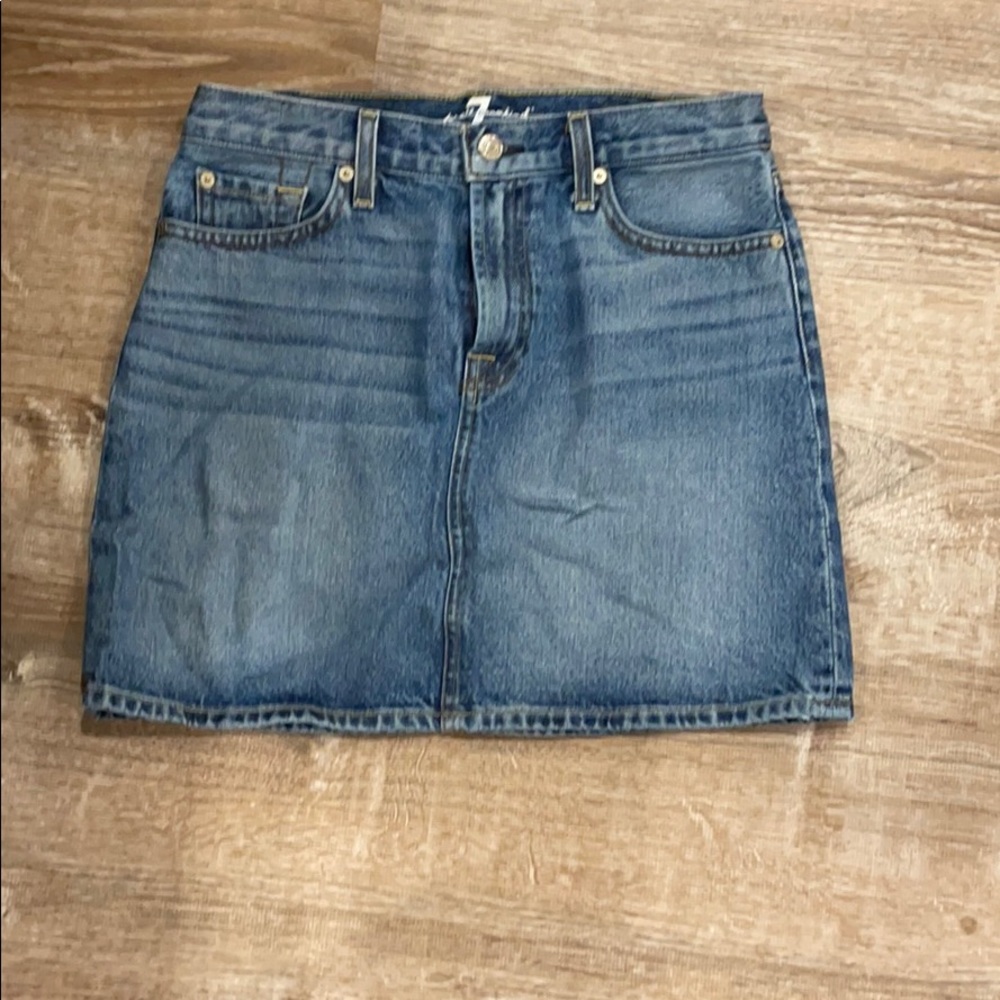 For all man kind jean skirt